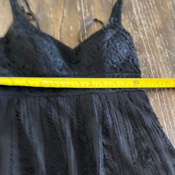 Cache Luxe Black Lace Tiered Cocktail Dress Size 2 - Picture 8 of 12